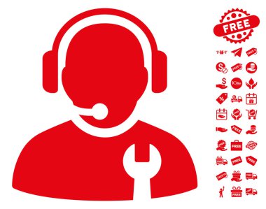 Ücretsiz Bonus ile hizmet işleç simgesi