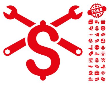 Hizmet fiyat simgesi ücretsiz bonus