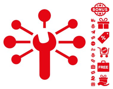 Hizmet anahtarı ilişkiler simgesi ücretsiz bonus