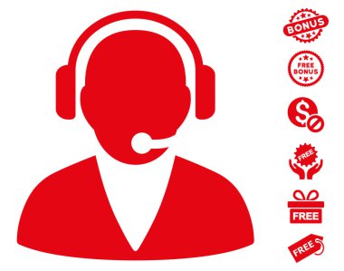 Ücretsiz Bonus ile destek işleç simgesi