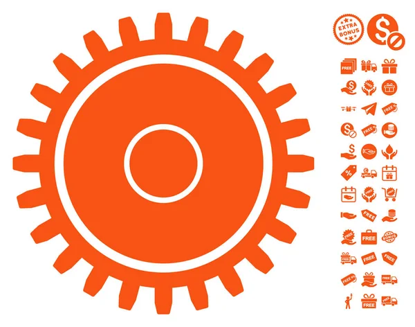 Ücretsiz Bonus dişli simgesiyle