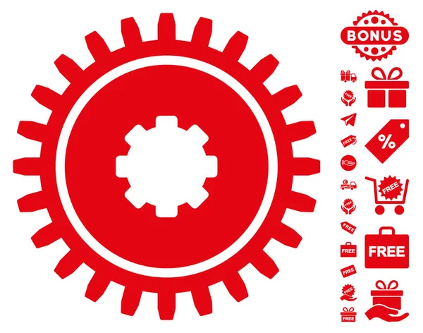 Ücretsiz Bonus dişli simgesiyle