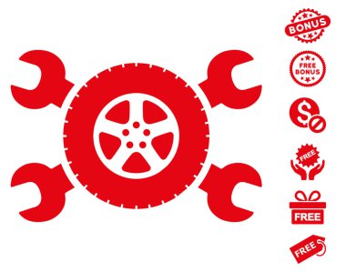 Lastik Servisi anahtarı simgesini ücretsiz bonus