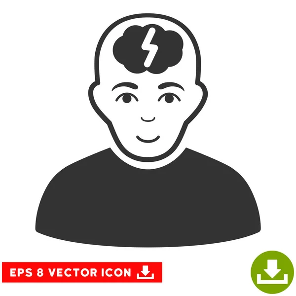Умный мальчик Eps Векторный Icon — стоковый вектор