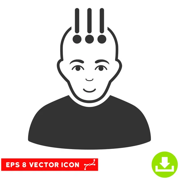 Interface neural EPS Vector Icon — Vetor de Stock