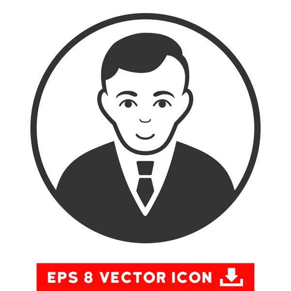 Cavalheiro Arredondado EPS Vector Icon — Vetor de Stock