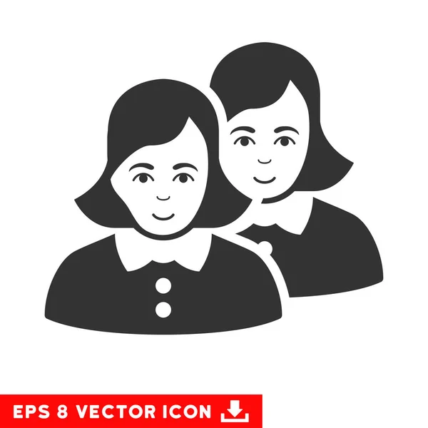 Женская векторная икона EPS — стоковый вектор
