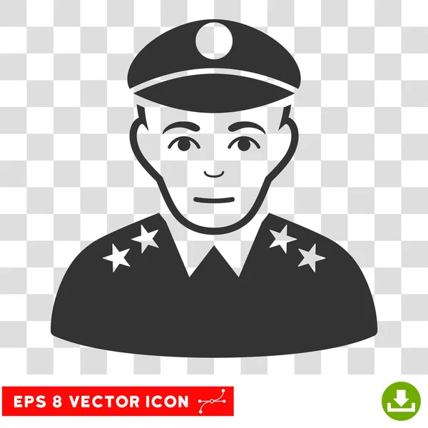 Icône EPS vecteur général de l'armée — Image vectorielle