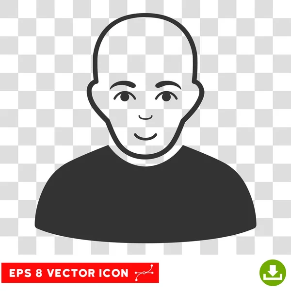 Bald Man Vector EPS Icon — Stock Vector