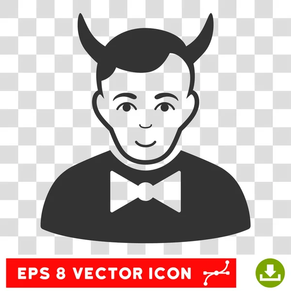 Diabo Vector EPS Ícone — Vetor de Stock