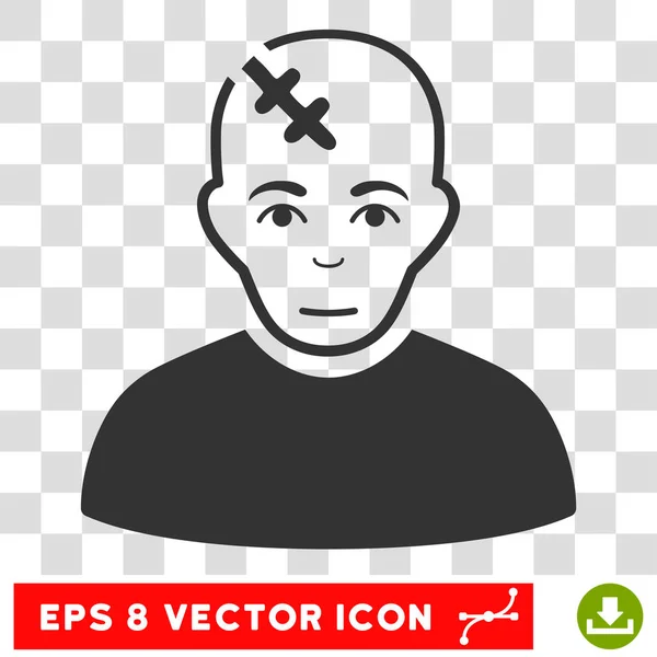 Kopf verletzt Vektor eps Symbol — Stockvektor
