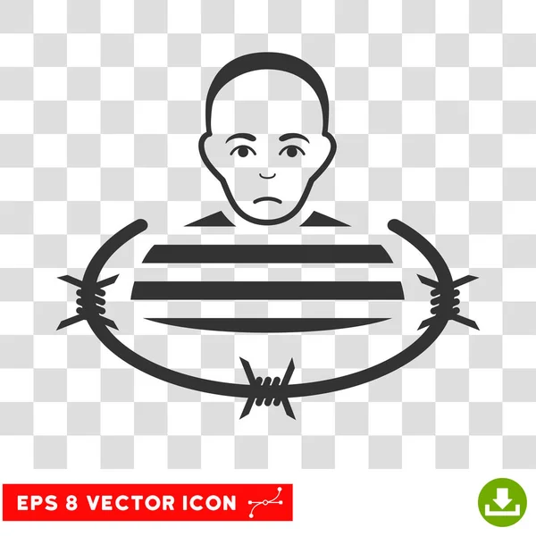 Isolated Prisoner Vector EPS Icon — Stock Vector