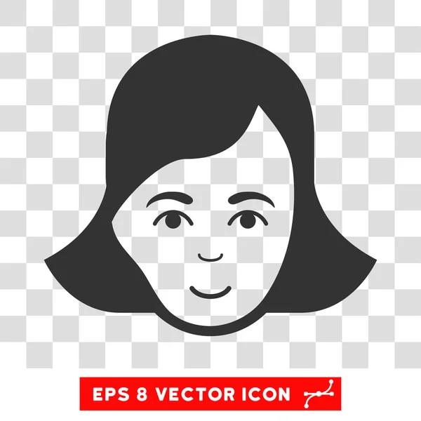 Dame Gesicht Vektor eps Symbol — Stockvektor