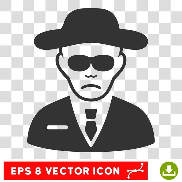 Agente de segurança Vector EPS Ícone — Vetor de Stock