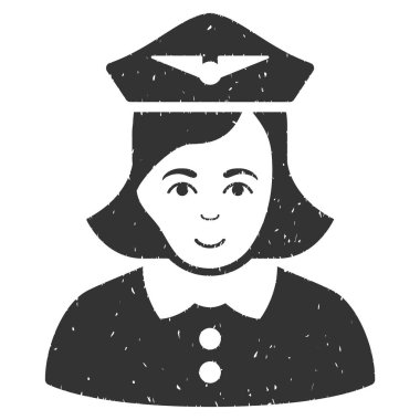 Havayolu hostes grenli doku simgesi