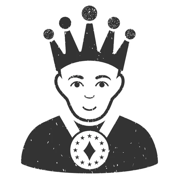 König körnige Textur Symbol — Stockvektor