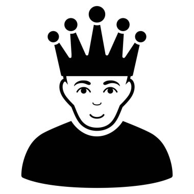 Moderatör düz vektör simgesi