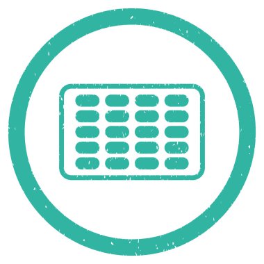 Yuvarlak grenli simgesi blister