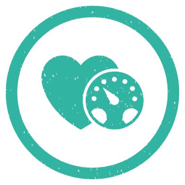 Tansiyon ölçer grenli simgesi yuvarlak