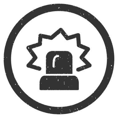 Alarm grenli simgesi yuvarlak