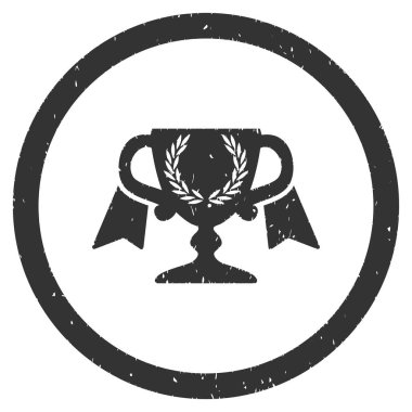 Ödülü Kupası grenli simgesi yuvarlak