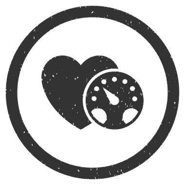 Tansiyon ölçer grenli simgesi yuvarlak