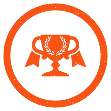 Ödülü Kupası grenli simgesi yuvarlak