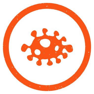 Bakteri grenli simgesi yuvarlak