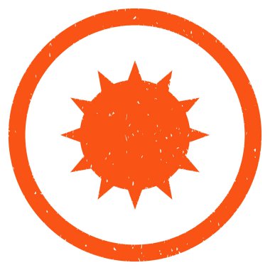 Bakteri grenli simgesi yuvarlak