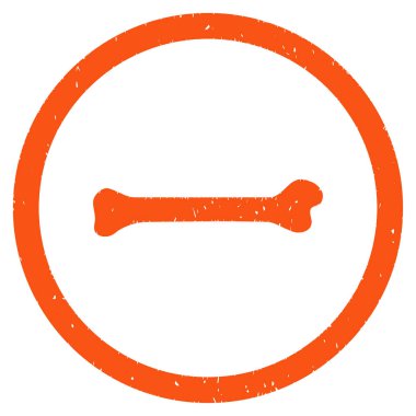 Kemik grenli simgesi yuvarlak