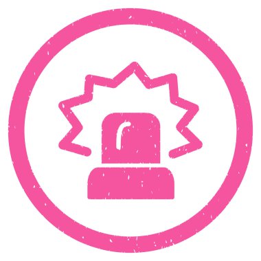 Alarm grenli simgesi yuvarlak