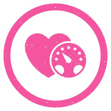 Tansiyon ölçer grenli simgesi yuvarlak