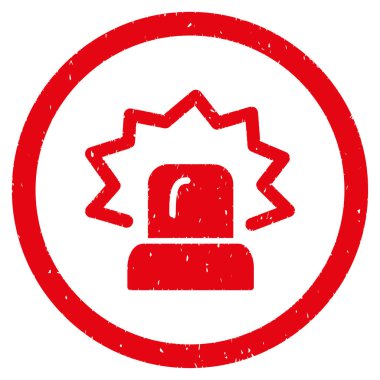 Alarm grenli simgesi yuvarlak