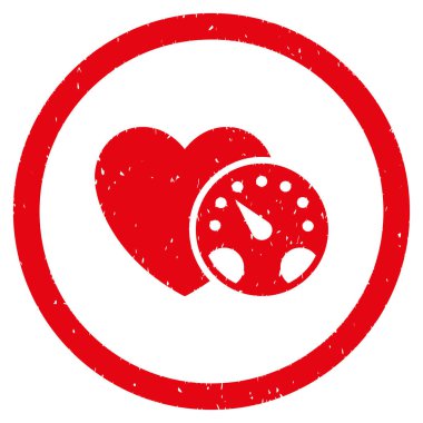 Tansiyon ölçer grenli simgesi yuvarlak