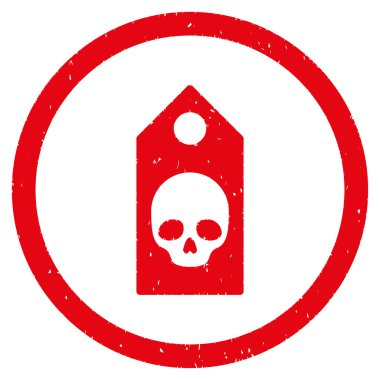 Ölüm kupon grenli simgesi yuvarlak