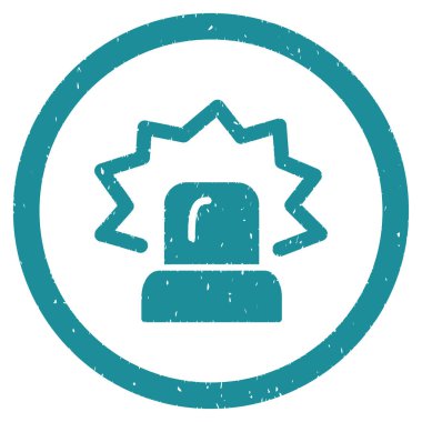 Alarm grenli simgesi yuvarlak