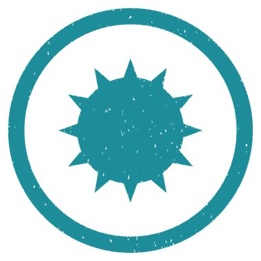 Bakteri grenli simgesi yuvarlak