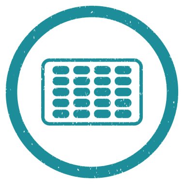 Yuvarlak grenli simgesi blister