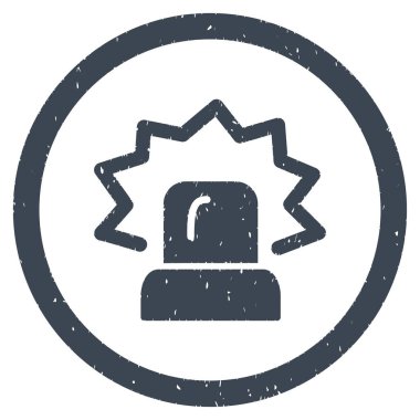 Alarm grenli simgesi yuvarlak