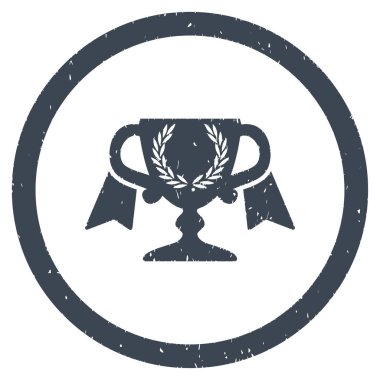 Ödülü Kupası grenli simgesi yuvarlak