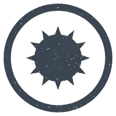 Bakteri grenli simgesi yuvarlak