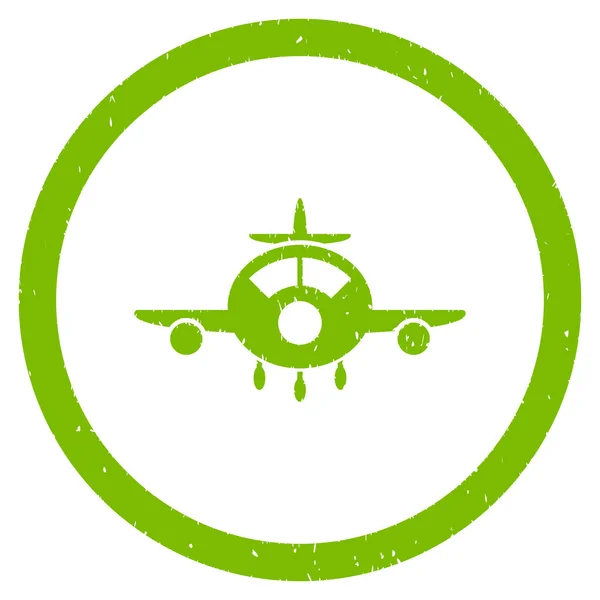 Ícone de grão arredondado de aeronaves — Vetor de Stock