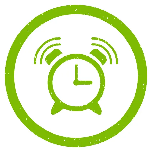Anillo despertador redondeado granulado icono — Vector de stock