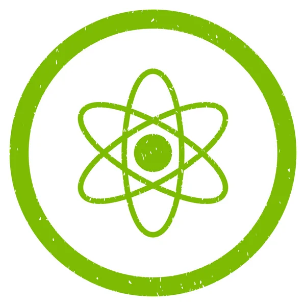 Atom rundade kornig ikonen — Stock vektor