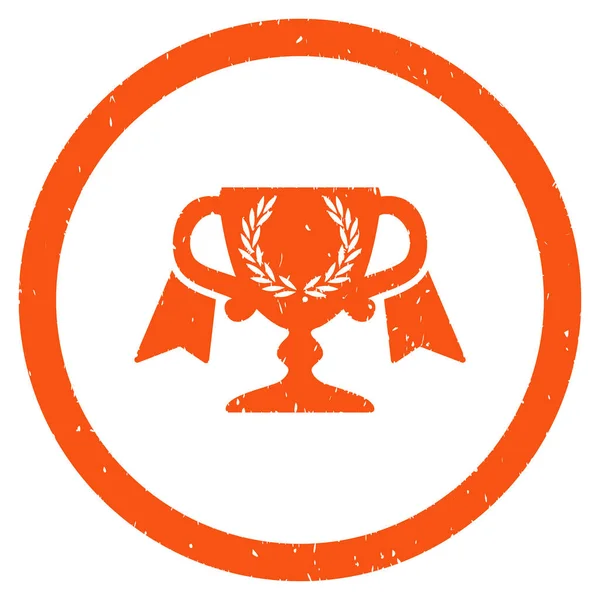 Award Cup afgerond korrelig pictogram — Stockvector