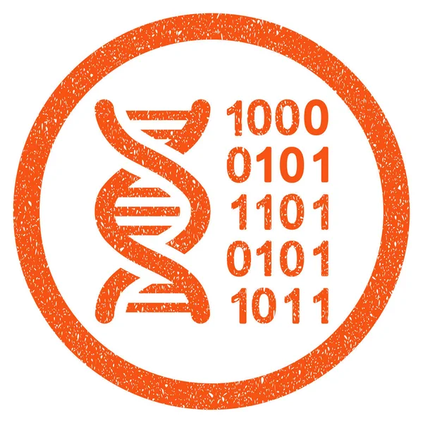 Genetický kód zaoblené zrnitý ikonu — Stockový vektor