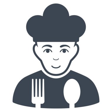 Düz vektör simge yemek