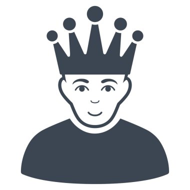 Moderatör düz vektör simgesi