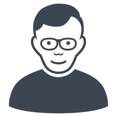 Emekli düz vektör simgesi