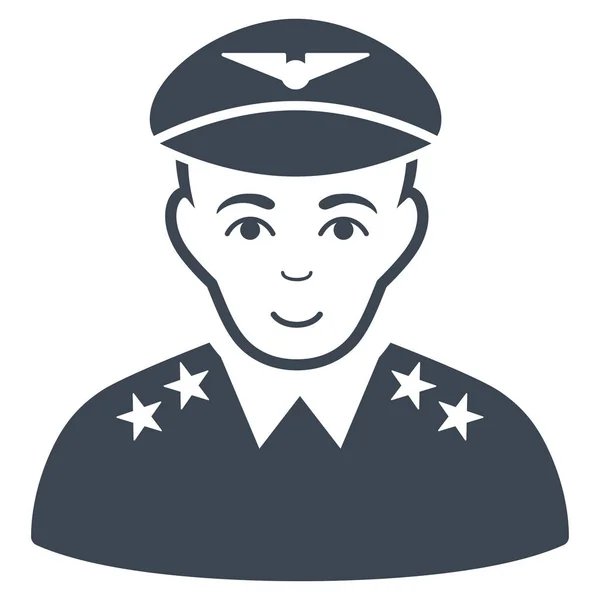 Векторная икона военного лётчика — стоковый вектор